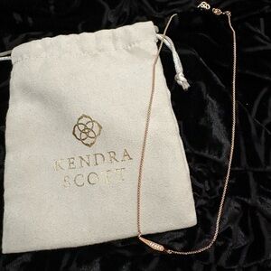 Kendra Scott Rose Gold Pendant Necklace